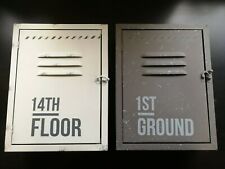 Schlüsselkasten Retro Antik Spind Schlüsselhalter Vintage Schulspind Keyrack TIP