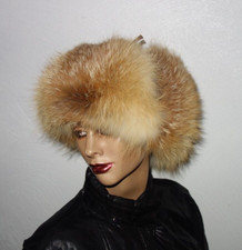 Fuchs Pelzmütze Leder Kappe