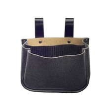 Nageltasche Rindsleder schwarz