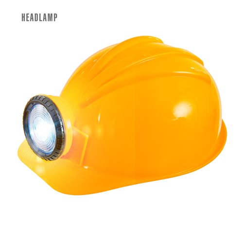 Bauarbeiterhelm mit lampe - lampe, –