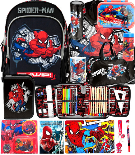Spiderman schulranzen set - spiderman,