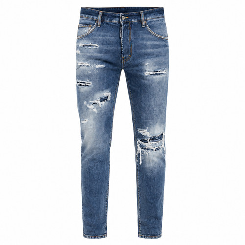 Dsquared2 denim con tagli - denim,