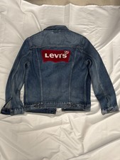 levis JEANSJACKE Größe M Size Medium Vintage Back Patch Rücken Logo LEVI'S