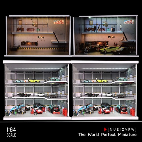 Diorama garage modell - 1:64,