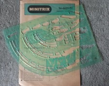 Minitrix     56-6622-00    (Spur N)    Gleis plan - Schablone 1973