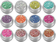 Mix Glitter Glitzer Puder Pailletten Pulver Nail Art Nagel Design Rot Pink Rosa 