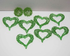  Streudeko Deko Herzen/Kugel aus Draht in Grüne Farben sehr schön