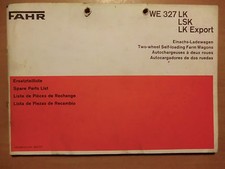 FAHR Ersatzteilliste Einachs