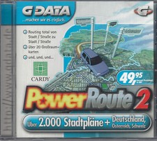GData PowerRoute 2  CD-ROM mit über 2000 Stadtpläne DE AT CH