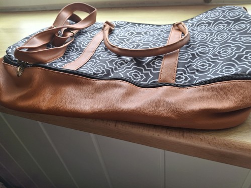 Tasche braun schwarz - mit, extra