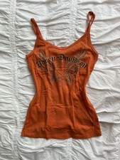 Orangenes vintage Harley