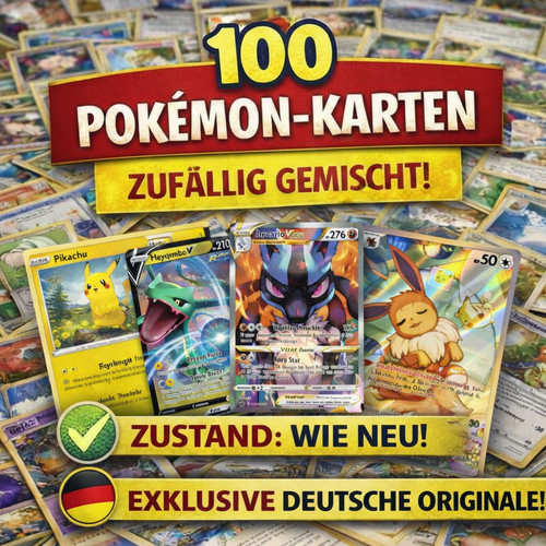 100 pokemon karten - deutsch,