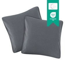 2er Pack Kissenbezug 100% Baumwolle Kissenhülle Jersey 160g/m²  Moon Line-green
