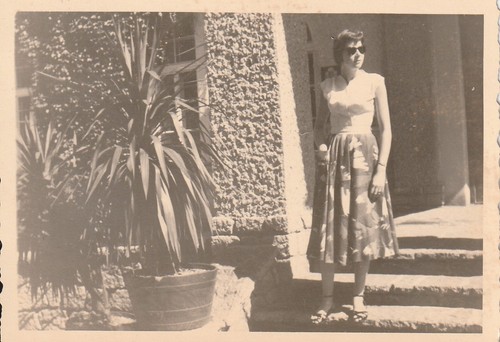 Vintage foto schöne frau - foto, in
