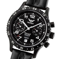 PILOT ORLAN Chronograph Poljot 3133 Fliegeruhr Handaufzug russische Uhr 