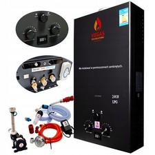Vegas Spa LPG Gas Poolheizung 24kW Propan Butan Warmwasserbereiter Edelstahl
