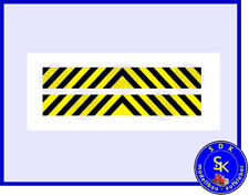 Warnstreifen Warnmarkierung Lok Eisenbahn Zug in Gelb Schwarz Aufkleber - Spur G