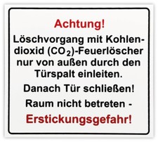 Kunststoffschild „Achtung