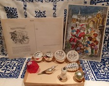 Alter Weihnachtsschmuck~Sehr Alt** Christbaumkugeln mit Alter Adventskalendar**