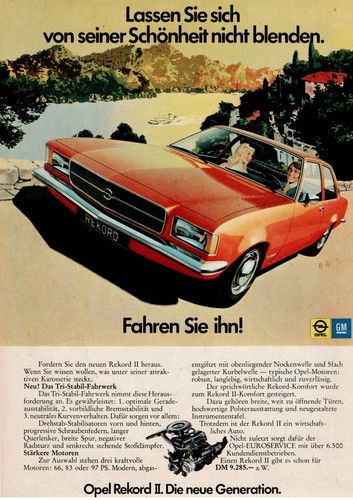 Original werbung der - werbung, 70er