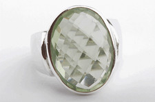 Ring mit grünem Stein 925