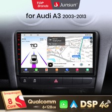 9'' Android 13 Carplay Autoradio GPS WIFI Navi SWC BT Für AUDI A3 8P 2003-2013