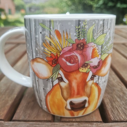 Landhaus kuh motiv - kuh,