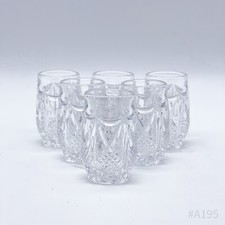 6er Set Vintage Kristallglas