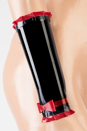 Latex armstulpen rüschen - latex,