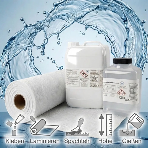 Gfk set epoxidharz 4m - set, epoxidharz+4m²