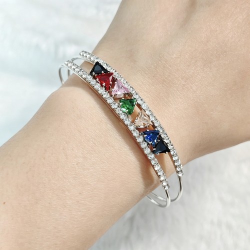 Silber farbe armreif bunte - farbe,
