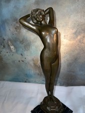 Jugendstil Bronzefigur Akt