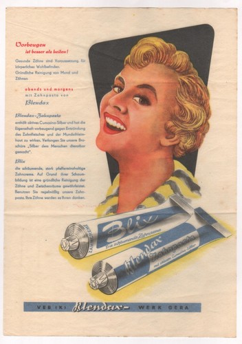 Gera werbung für - für, blendax