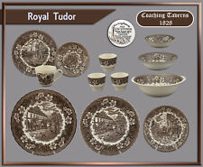 Royal Tudor Coaching Taverns 1828 Teile zur Wahl teller schale tasse braun