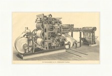 Die Rotationsmaschine aus der Maschinenfabrik Augsburg Papier Holzstich E 2201