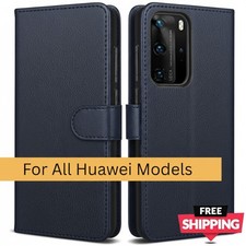 Für Huawei P40 Pro P40 P40 Lite Hülle Leder Flip Stoßfest Wallet Book Cover