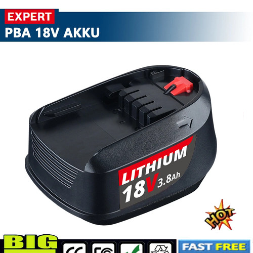 Akku für bosch pba 18v - 18v, 3.8