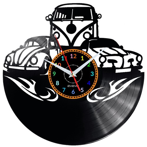 Oldtimer wanduhr muscle car - oldtimer,