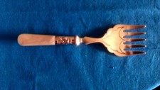 Vorlage Gabel Silber? mit Perlmutt Griff, Punzen nicht gut lesbar antik (1837 ?)