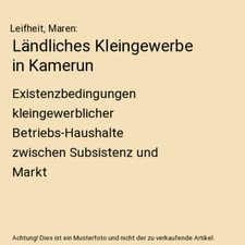 Ländliches Kleingewerbe in