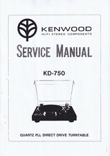 Service Manual-Anleitung für Kenwood KD-750 