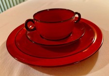 Thomas Geschirr Scandic Rot 70er Jahre Top Zustand!