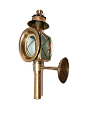 Dachbodenfund: Historische französische Kutschenlampe Öldochtlampe Wandleuchte+