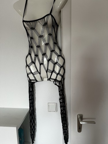 Netz body catsuit schwarz - netz,