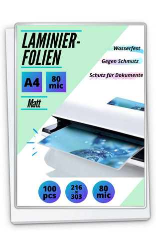 100 matte laminierfolien - 100,
