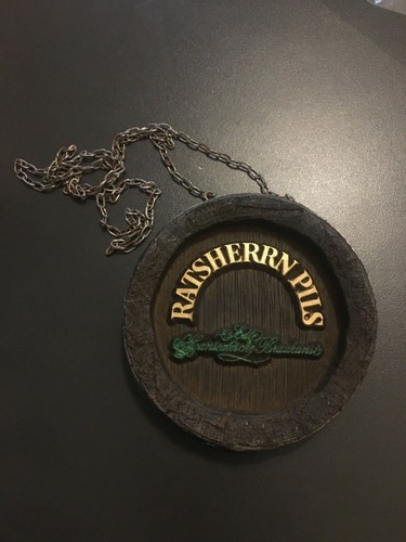 Zapfhahnschild ratsherrn pils - zapfhahnschild,