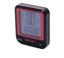 CONTEC Fahrradcomputer CBC-464 neored / schwarz, 8 Funktionen Kabelgebunden