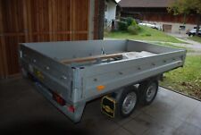 humbaur anhänger gebraucht HT 2000 K mit Plane abgeschrägt