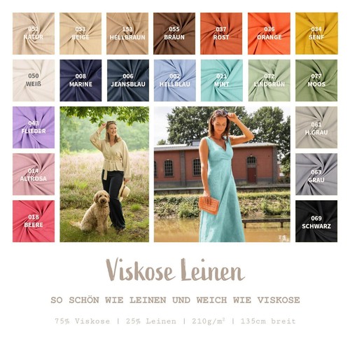 Leinen mit viskose weiches - mit,