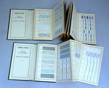 2x MUSTERBUCH Muster  ROTHES MEER DORNACH 1900 Elsass Mulhouse Stoffdruck Stoffe